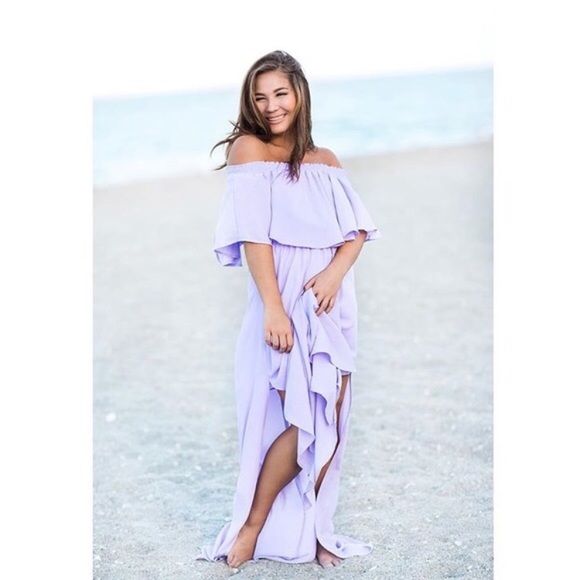 Show Me Your MuMu Dresses & Skirts - Show Me Your Mumu | Off the shoulder maxi | Lilac